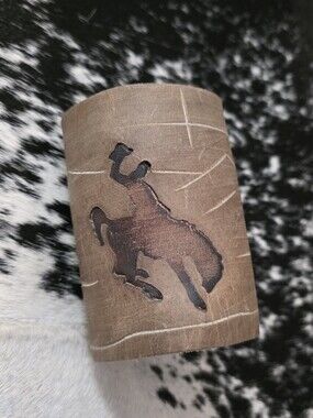 Cowhide Leather Koozie